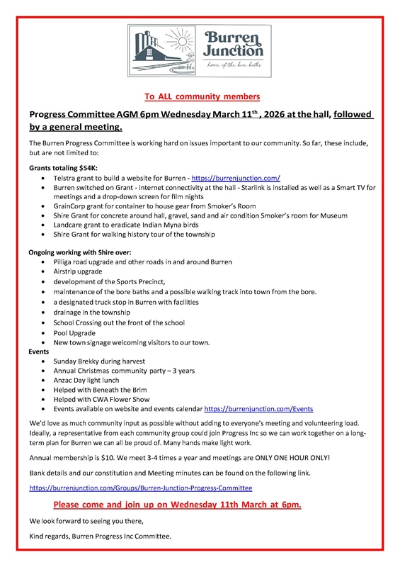 Burren Progress Association Annual General Meeting