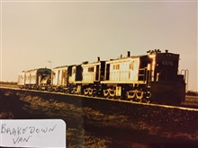 Breakdown Van on the tracks at Burren
